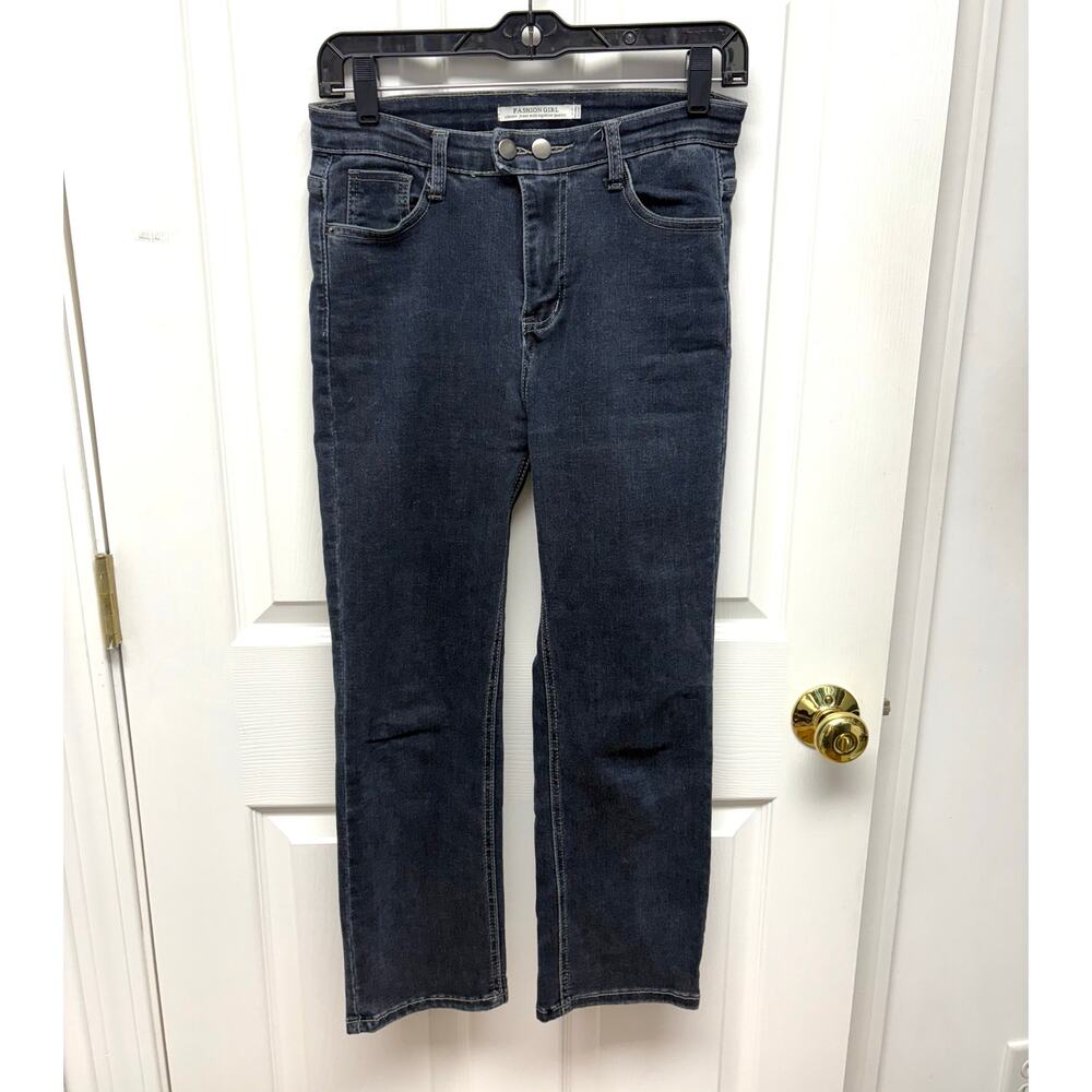 Fashion Girl Jeans, Dark Wash, Double Button, Junior's Women's Size 25
